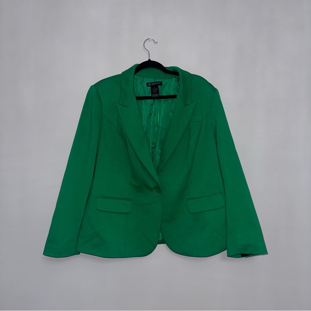 INC BLAZER PLUS SIZE green